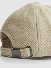 Reiss Scarves, Hats & Gloves | Ashby Wool Blend Baseball Cap Oatmeal - Men