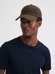 Reiss Scarves, Hats & Gloves | Fento Ripstop Baseball Cap Khaki - Men