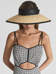 Reiss Scarves, Hats & Gloves | Kylie Oversized Visor Neutral - Women