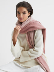 Reiss Scarves, Hats & Gloves | Picton Cashmere Blend Scarf Blush - Women