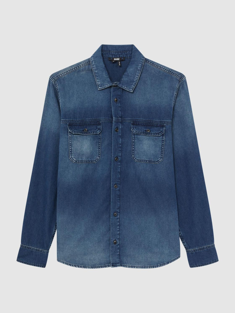 Reiss Shirts | Abraham Paige Denim Long Sleeve Shirt Kyson - Men