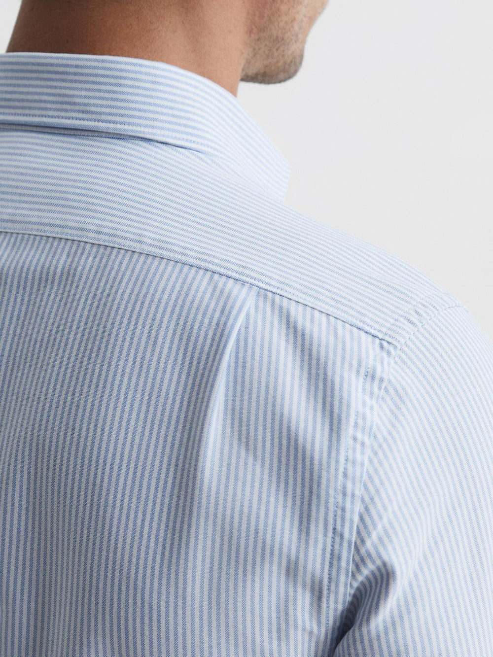 Reiss Shirts | Blackheath Striped Oxford Shirt White/blue - Men