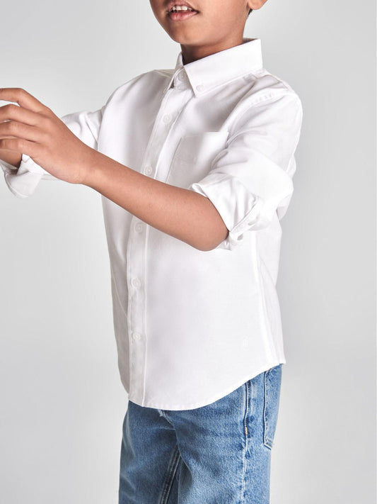 Reiss Shirts | Button Down Oxford Shirt White - Children