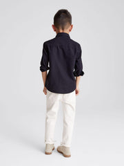 Reiss Shirts | Greenwich Button Down Oxford Shirt Navy - Children