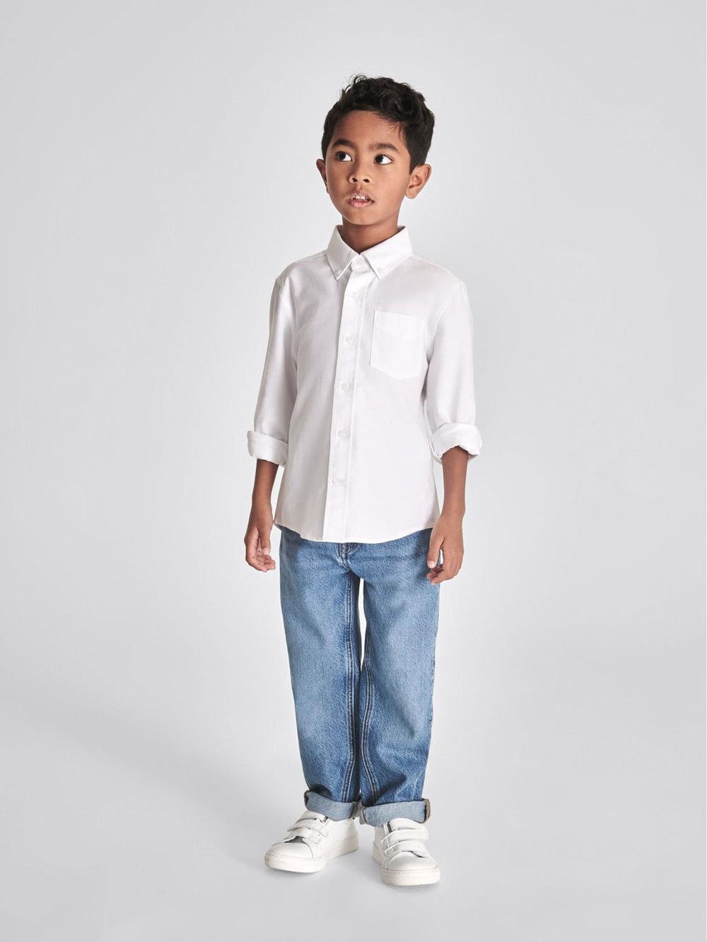Reiss Shirts | Greenwich Button Down Oxford Shirt Soft Blue - Children