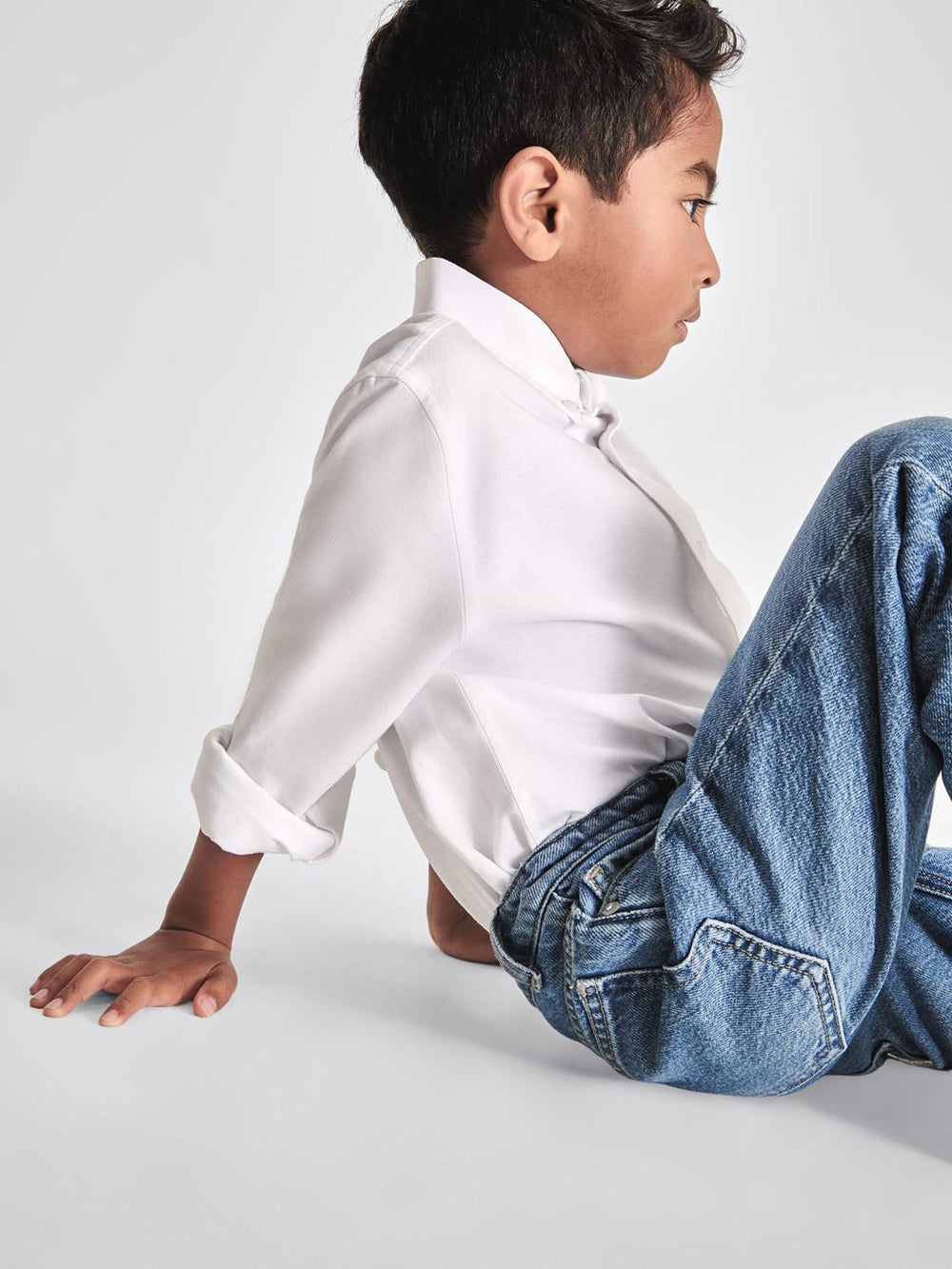 Reiss Shirts | Greenwich Button Down Oxford Shirt White - Children