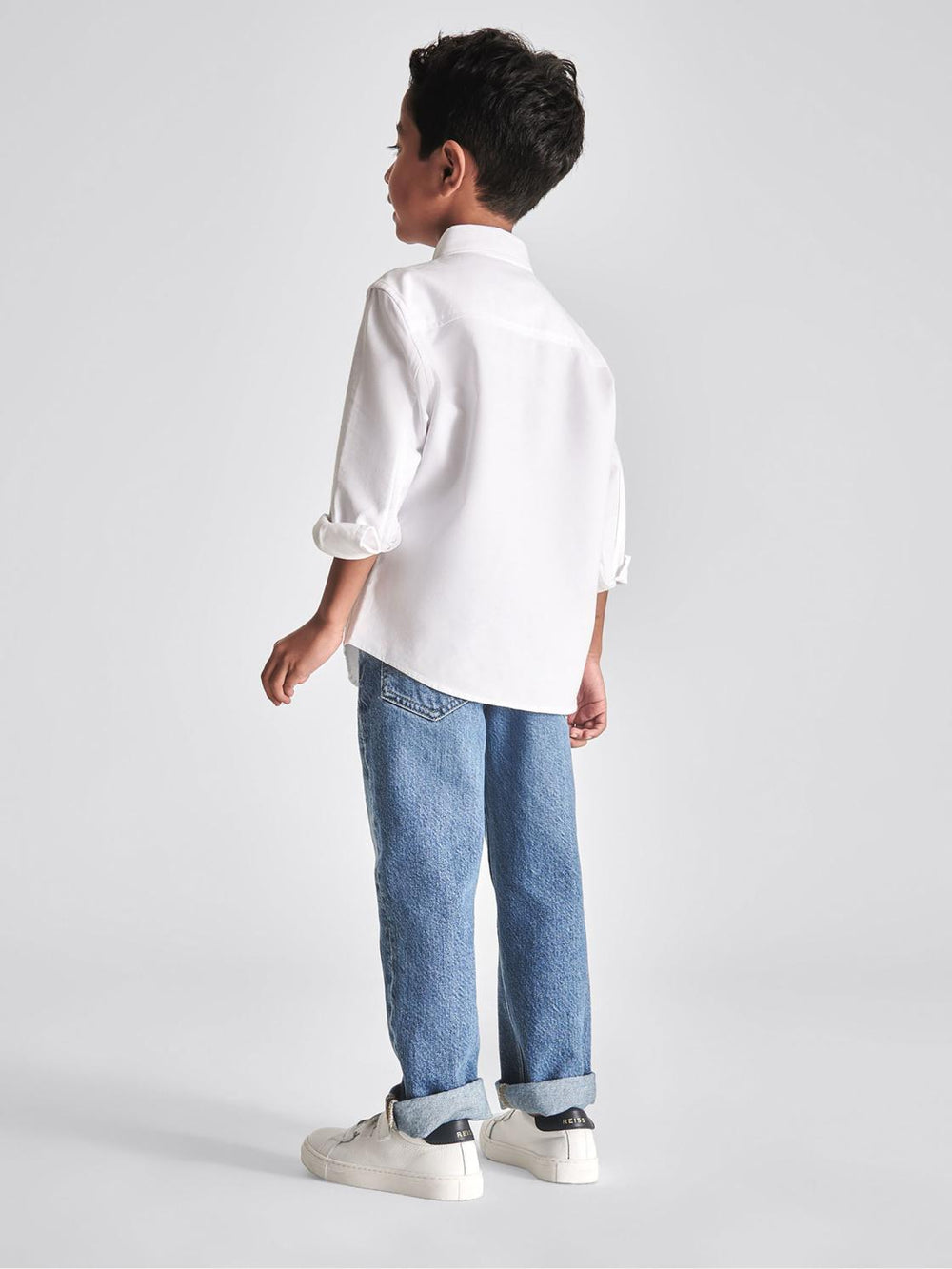Reiss Shirts | Greenwich Button Down Oxford Shirt White - Children