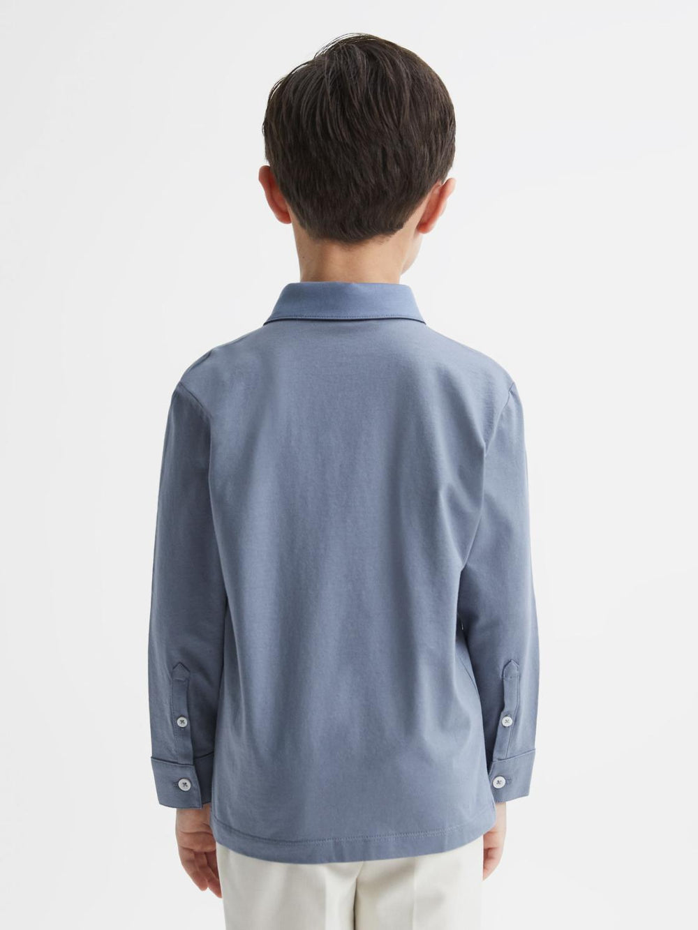 Reiss Shirts | Hendon Cotton Shirt Airforce Blue - Children