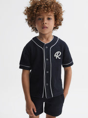 Reiss Shirts | Jonny Textured Collarless Shirt Ecru - Children