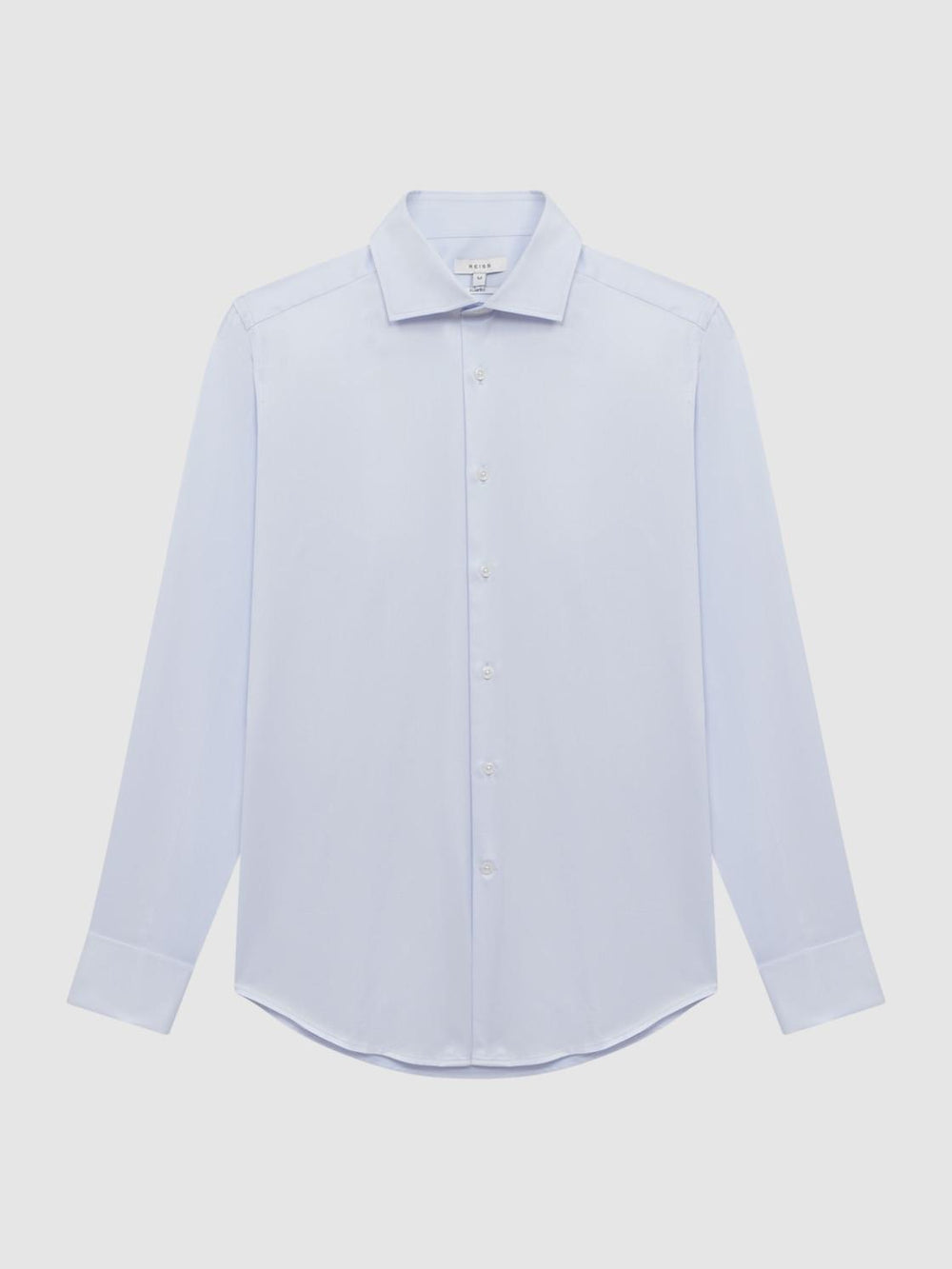 Reiss Shirts | Premote Slim Fit Cotton Cutaway Collar Shirt Soft Blue - Men