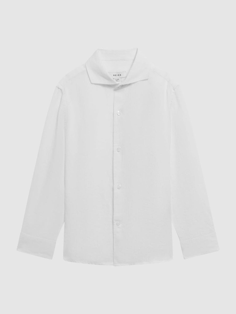 Reiss Shirts | Ruban Linen Regular Fit Shirt White - Children