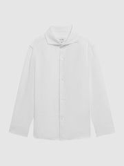 Reiss Shirts | Ruban Linen Regular Fit Shirt White - Children