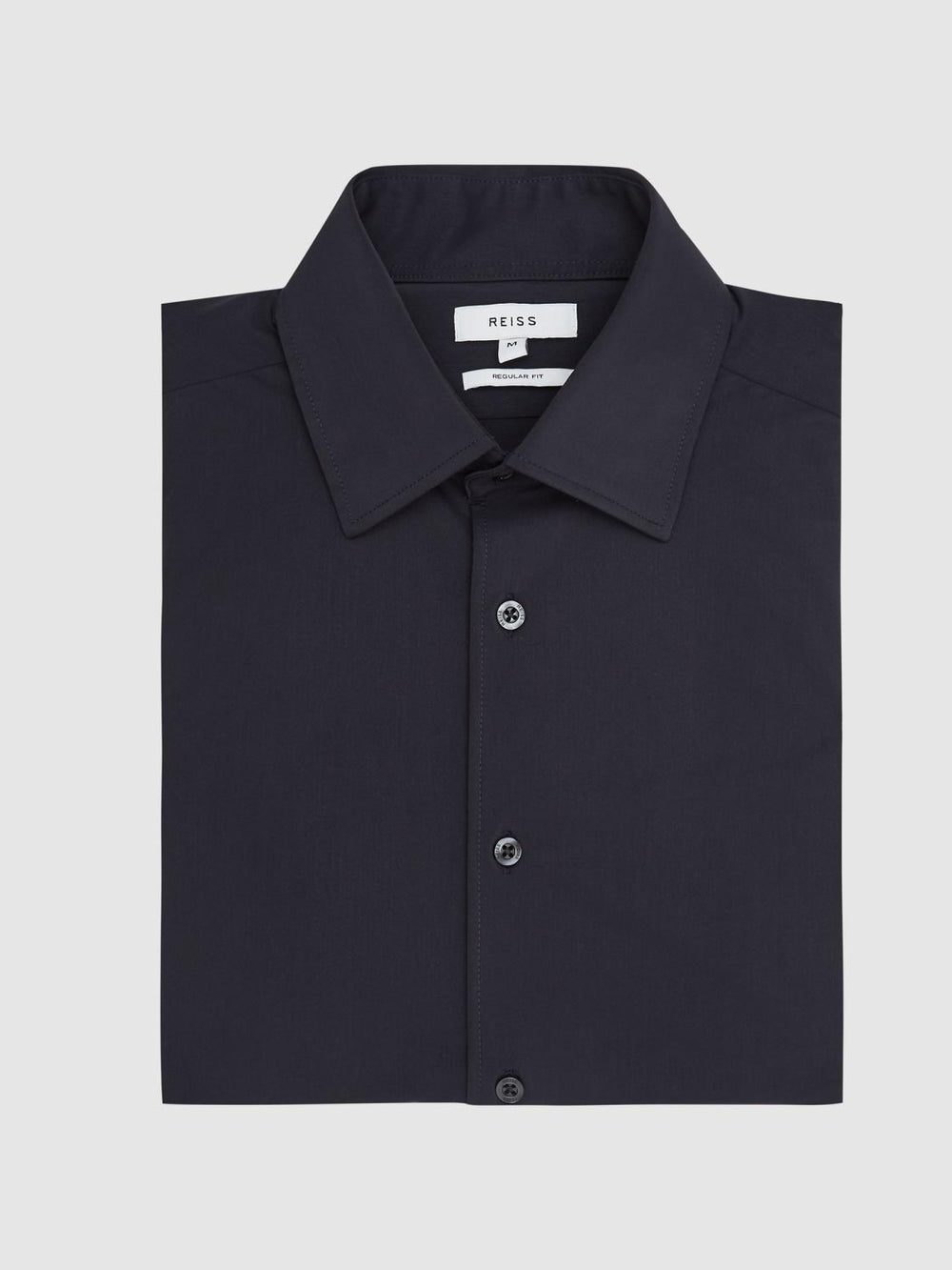 Reiss Shirts | Voyager Regular Fit Travel Shirt Navy - Men