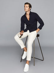 Reiss Shirts | Voyager Regular Fit Travel Shirt Navy - Men