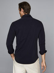 Reiss Shirts | Voyager Regular Fit Travel Shirt Navy - Men