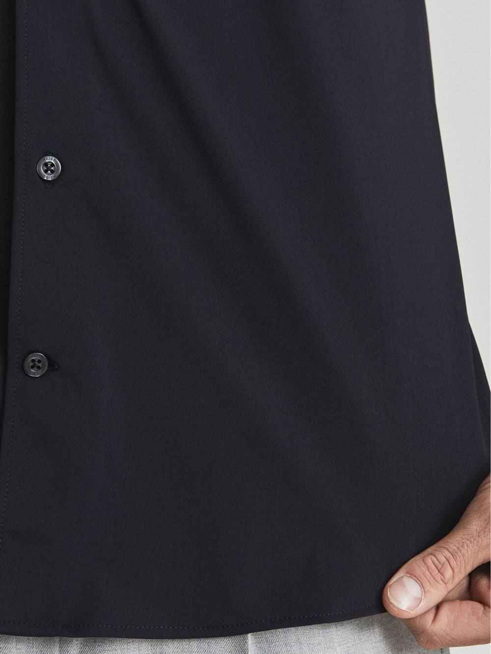 Reiss Shirts | Voyager Regular Fit Travel Shirt Navy - Men