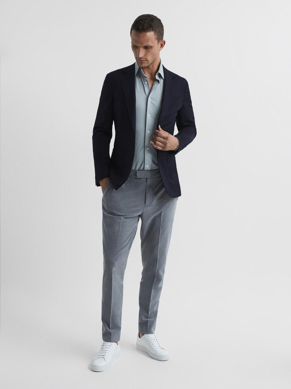 Reiss Shirts | Voyager Travel Shirt Ice - Men