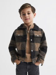 Reiss Shirts | Zeus Shirt Dark Camel - Children