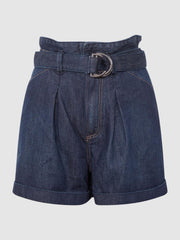 Reiss Shorts | Carly Paige High Rise Belted Denim Shorts Baltimore - Women