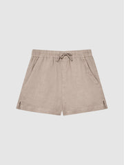 Reiss Shorts | Cleo Linen Drawstring Shorts Mink - Children