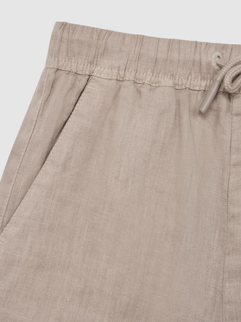 Reiss Shorts | Cleo Linen Drawstring Shorts Mink - Children