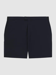 Reiss Shorts | Club Elasticated Waistband Shorts Navy - Men