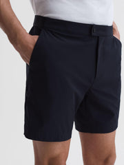 Reiss Shorts | Club Elasticated Waistband Shorts Navy - Men