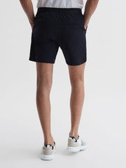 Reiss Shorts | Club Elasticated Waistband Shorts Navy - Men