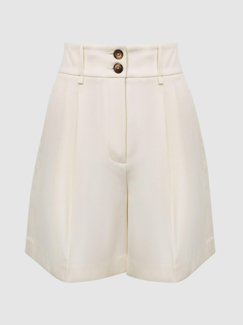 Reiss Shorts | Ember Tailored Shorts Cream - Women