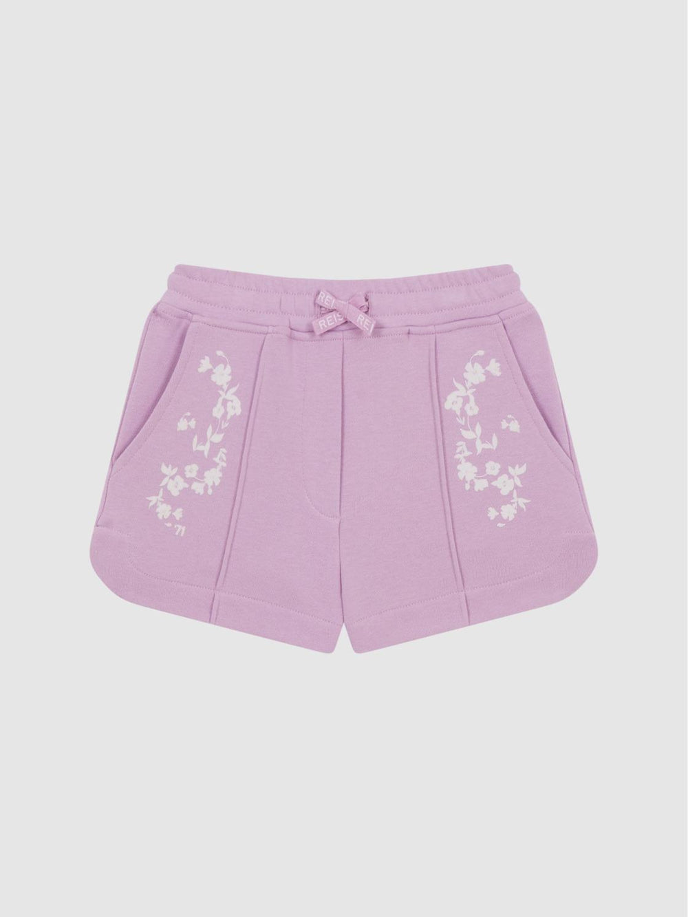 Reiss Shorts | Honor Jersey Logo Shorts Lilac - Children
