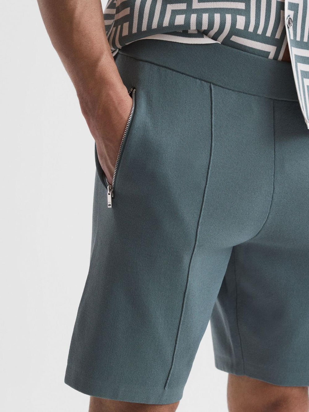 Reiss Shorts | Latin Elasticated Shorts Airforce Blue - Men