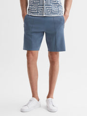Reiss Shorts | Latin Elasticated Shorts Airforce Blue - Men