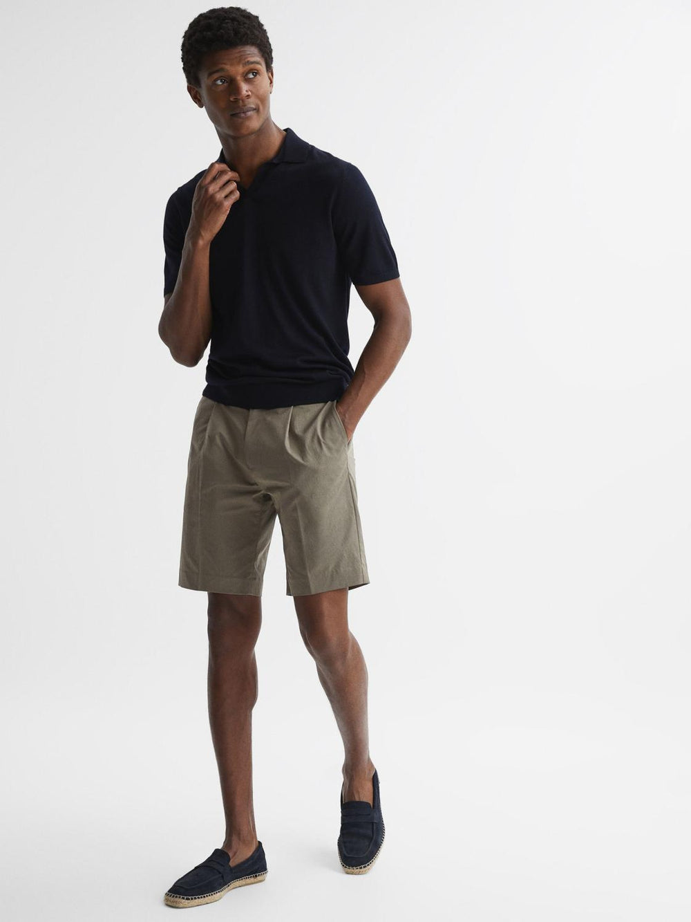 Reiss Shorts | Shore Side Adjuster Shorts Khaki - Men