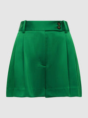 Reiss Shorts | Sofie Mid Rise Tailored Shorts Green - Women