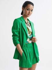 Reiss Shorts | Sofie Mid Rise Tailored Shorts Green - Women