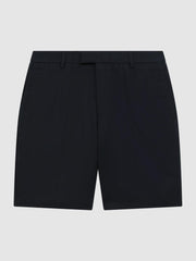 Reiss Shorts | Southbury Cotton Blend Chino Shorts Navy - Men
