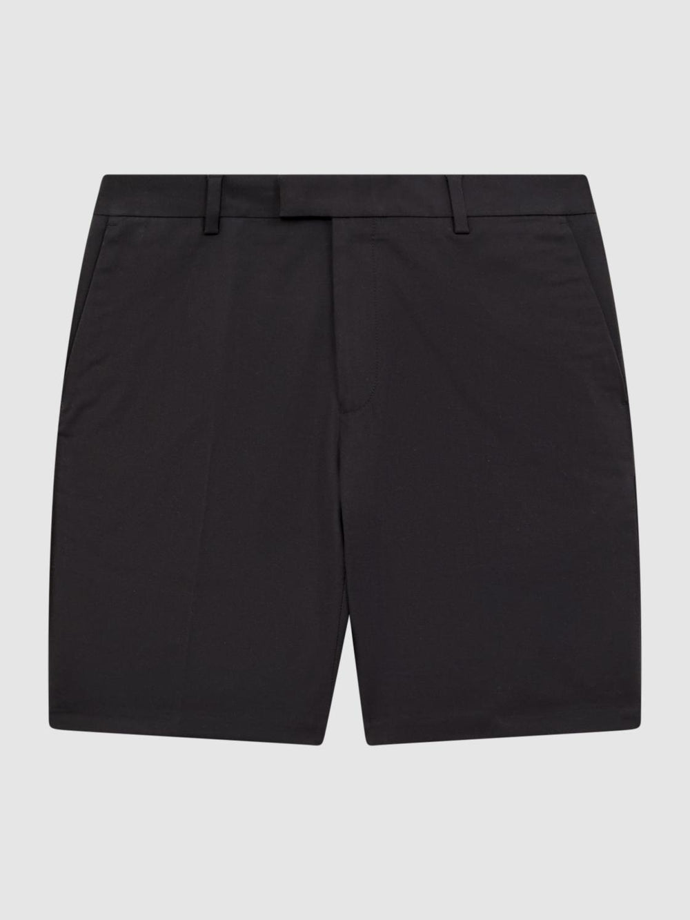 Reiss Shorts | Southbury Cotton Blend Chino Shorts Slate Blue - Men
