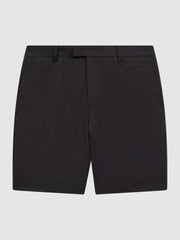 Reiss Shorts | Southbury Cotton Blend Chino Shorts Slate Blue - Men