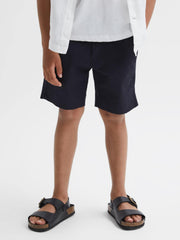 Reiss Shorts | Wicket Casual Chino Shorts Airforce Blue - Children