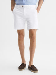Reiss Shorts | Wicket Modern Fit Chino Shorts Airforce Blue - Men