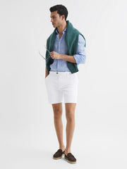 Reiss Shorts | Wicket Modern Fit Chino Shorts Airforce Blue - Men