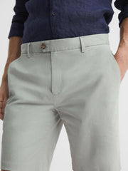 Reiss Shorts | Wicket Modern Fit Chino Shorts Soft Sage - Men