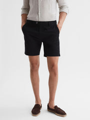 Reiss Shorts | Wicket S Short Length Casual Chino Shorts Airforce Blue - Men
