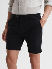 Reiss Shorts | Wicket S Short Length Casual Chino Shorts Airforce Blue - Men