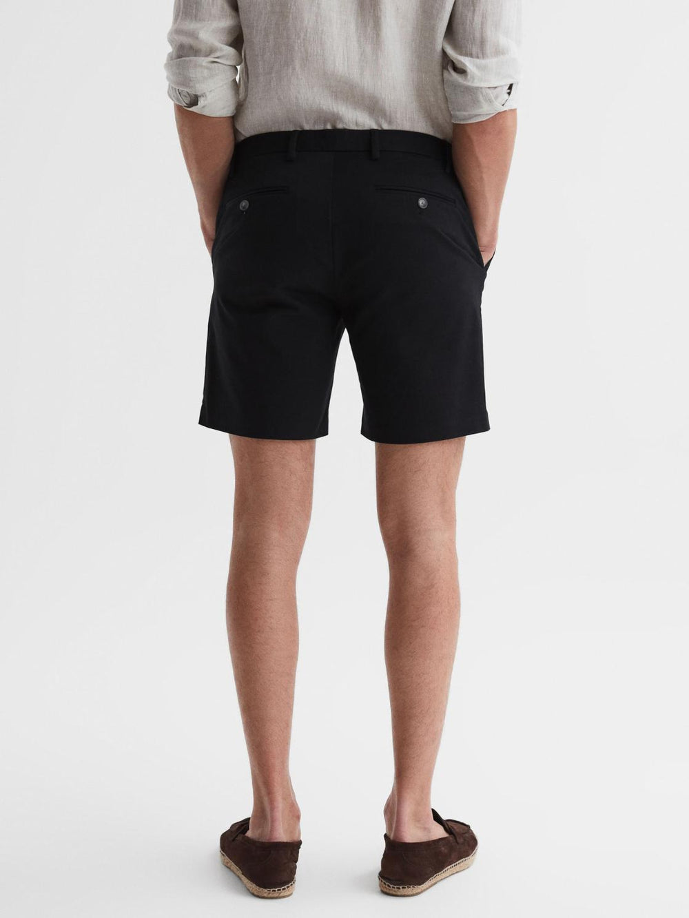 Reiss Shorts | Wicket S Short Length Casual Chino Shorts Airforce Blue - Men