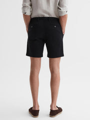 Reiss Shorts | Wicket S Short Length Casual Chino Shorts Airforce Blue - Men
