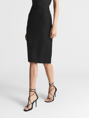 Reiss Skirts | Haisley Tailored Pencil Skirt Black - Women