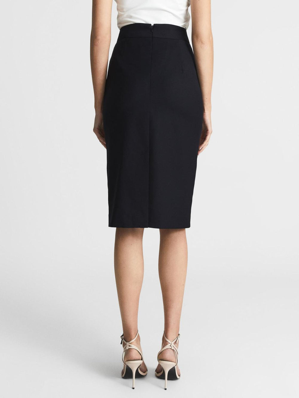 Reiss Skirts | Haisley Tailored Pencil Skirt Black - Women