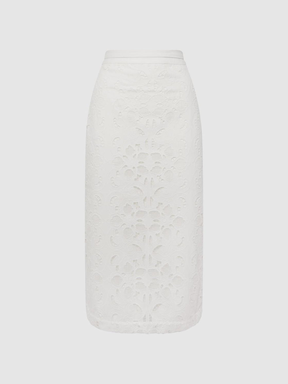Reiss Skirts | Immi Lace Co-ord Pencil Skirt White - Women
