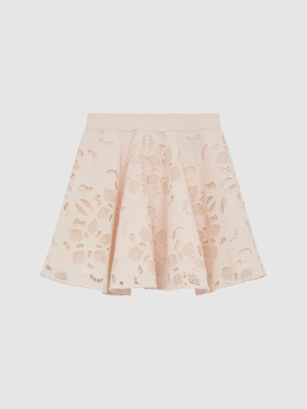 Reiss Skirts | Nella High Rise Lace Skirt Pink - Children
